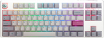 Ducky One 3 Mist Grey TKL Gaming Keyboard, RGB LED - MX-Speed Silver (US)