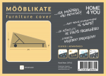 Furniture cover 200x65x40cm, weatherproof