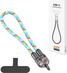Kabel USB Vega USB-C - USB-C Niebieski (36080)