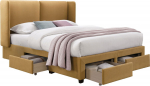 Bed SUGI 160x200cm, yellow