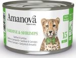 Amanova Cat Sardine&Shrimps w galaretce puszka 70g