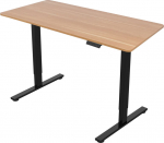 Desk ERGO FIT with 1 motor 120x60xH71.5-116cm, oak/black