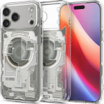Case Spigen Ultra Hybrid MagSafe on iPhone 17 Pro Zero One - Titanium