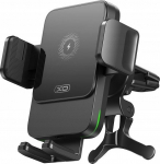 XO car holder WX041 z wireless inductive charging 15W black for checkered