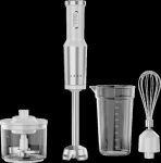 AENO Hand Blender, 1200W in CB, White, Tiger Teeth Cutter, Whisk, Food Processor, Cup