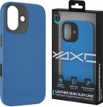 Yaxo Phone case Leather Gear Slim Case MagSafe iPhone 17 Electric Blue