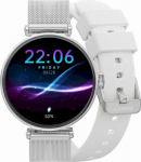 Smartwatch Gravity with 2 Straps GT26-8 / Silver-White