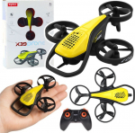 LEANToys Mini Remote Controlled Drone RC Syma X36 Four-Axis Acrobatics Yellow