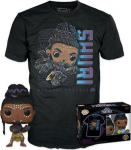 Funko Pop! & Tees (Adult): Marvel Black Panther - Shuri (Glows in the Dark) Bobble-Head Vinyl Figure & T-Shirt (S)