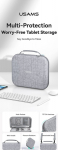 Protective case USAMS JX Series on tablet 12.6'' szary