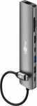 Wentronic Slim 8-Port USB Hub with HDMI&trade; and RJ45, 5 Gbit/s