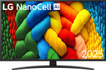 LG NanoCell AI 50NANO81A6A, 127 cm (50"), 3840 x 2160 Pixel, NanoCell, Smart-TV, WLAN, Schwarz