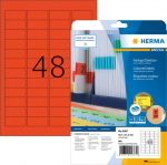 HERMA labels A4 rot 45.7x21.2 mm Paper matt 960 St