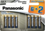 Panasonic Everyday Power patarei LR6EPS/8B (6+2)