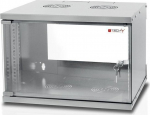 Techly Wall Rack Cabinet 19 6U prof. 450 Grey Assembled" I-CASE EL-1006G45