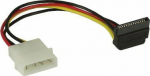 InLine Molex - SATA, 0.15m, Multicoloured (29670W)