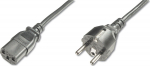 DIGITUS Power cord, 1.8m, Schuko - C13, schwarz