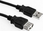 Sharkoon Kabel USB 2.0 Verl&auml;ngerung 3.0m schwarz