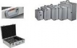 J&uuml;scha Multifunction case"STRATOS II" silver aluminum for storage and