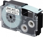 Casio XR-24 WE 1 24 mm black on white