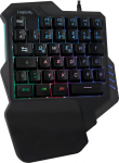 Logilink One-hand gaming keyboard, beleuchtet, schwarz