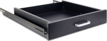 Inter-Tech SWSD-550/800 - Rack drawer - RAL 9005, Schwarz - 2U - 48.3 cm (19")