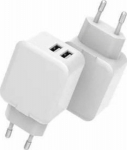 CoreParts USB Power Charger, 12W 5V 2.4A, Output: 2xUSB