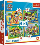 Trefl Puzzle 4w1 Holiday Psi Patrol PAW PATROL 34395 Trefl p8