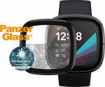 Kaitseklaas Fitbit Sense / Versa 3, veekindel, kumera musta &auml;&auml;rega, PanzerGlass