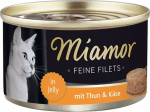 Miamor Miamor Feine Filets can Tyńczyk and cheese - 100g