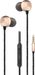 2GO In-ear stereo headset "Deluxe" - schwarz/gold