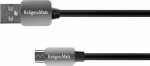 Kabel USB Kruger&Matz USB-A - 1.8 m Czarny (KM0331)