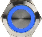 DimasTech Vandalismustaster 22mm - Silverline - blue