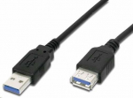 Kabel USB PremiumCord USB-A - USB-A 0.5 m Czarny (ku3paa05bk)