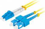 Lanberg PATCHCORD FIBER OPTIC SM SC/UPC-LC/UPC DUPLEX 3.0MM LSZH G657A1 5M YELLOW LANBERG