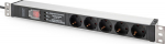 DIGITUS PDU 1HE 5x Schuko 16A Outputs 230V/16A schwarz