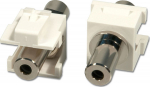 LINDY Keystone 3.5mm F/F Stereo for wall boxes 2 St&uuml;ck
