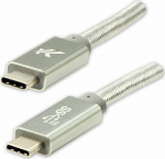 Kabel USB Logo USB-C - USB-C 1 m White