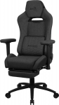 AER Aerocool ROYALASHBK Premium Ergonomic Gaming Chair Legrests Aeroweave Technology Black