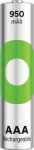 GP Batteries GP ReCyko Rechargeable Battery, Size AAA, 950 mAh, 1.2V (2-pack)
