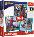 Trefl Puzzle 3w1 SpiderMan Spider friends
