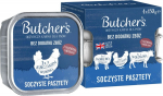 BUTCHER'S Original Mix Juicy pates - wet dog food - 4 x 150g