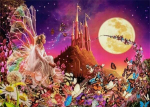 1565 Castorland Puzzle 260 Fairy Fantasies fairies butterflies castle B-27606