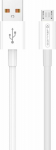 Kabel USB Jellico USB-A - microUSB 1 m White (6974929200848)