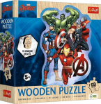 Trefl Puzzle wooden Marvel Adventures Avengers 50 element&oacute;w (20256)