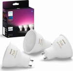 Philips by Signify Signify Philips Hue White & Col. Amb. GU10 Dreierpack 3x350lm