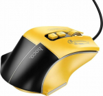 Hoco Mouse HOCO wired gaming computer mouse USB A 3600DPI GM31 black and yellow
