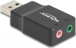 DELOCK Externe USB Sound card 2x3.5mm Klinkenbu. Plug&Play