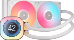 Corsair iCUE LINK Titan 240 RX LCD RGB Komplett-Wasserk&uuml;hlung - 240 mm, wei&szlig;