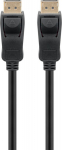 Wentronic goobay 20 pin DisplayPort he locking -> 20 pin DisplayPort he locking 2 m Sort